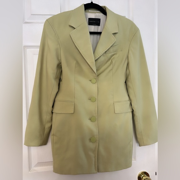 Babaton Jackets & Blazers - Babaton green blazer/dress
